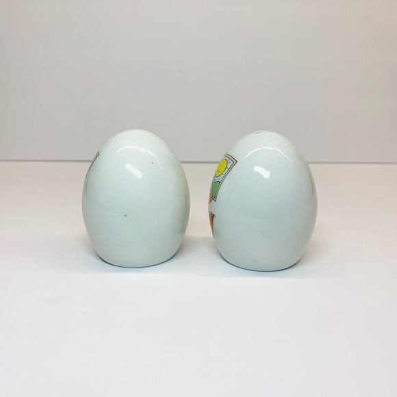 VTG 90s Ziggy Small Salt & Pepper Shaker Set Egg Shaped “Keep the Sunny Side Up” - Picture 2 of 10